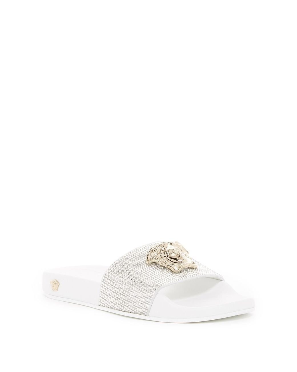 Versace rhinestone best sale slides